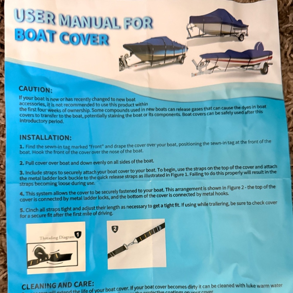 Zenicham 900D marine grade Boat Cover